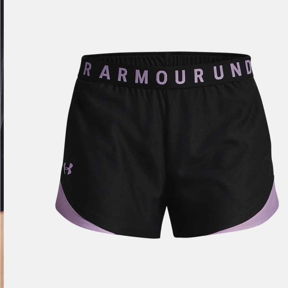 Under Armour Women's Play up 3.0 Shorts, XXL, Black/Octane